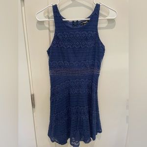 Lace blue dress